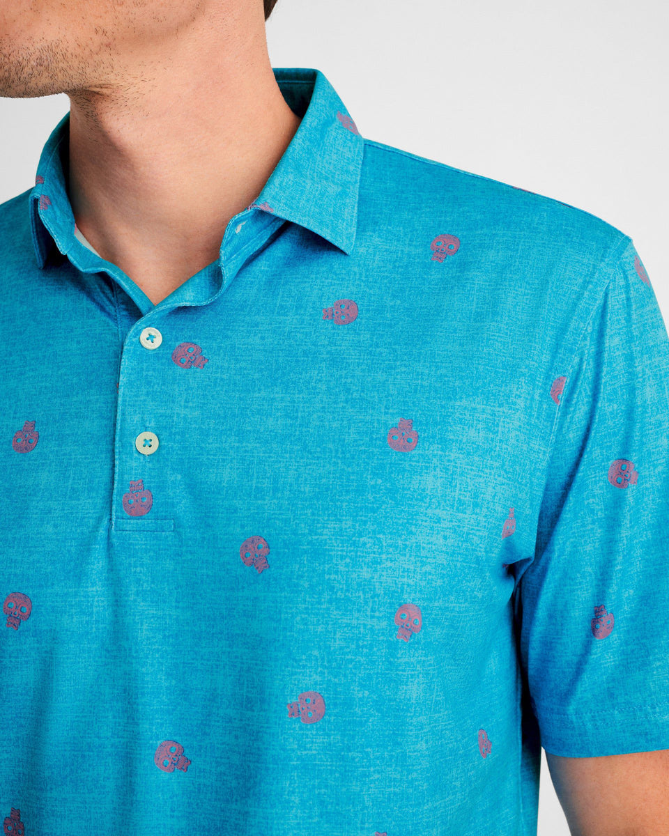 Maverick Skully Print Polo