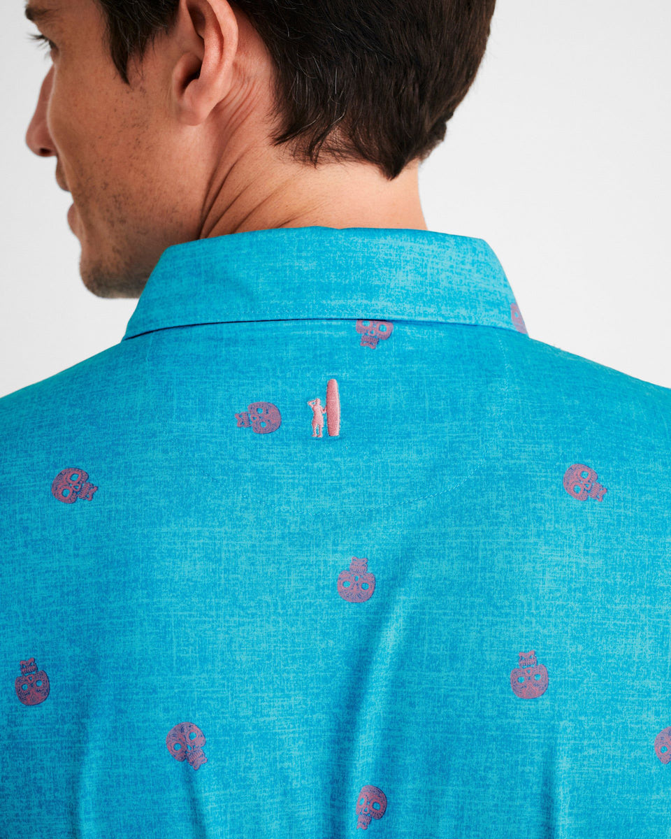Maverick Skully Print Polo