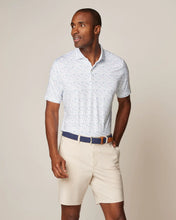 Load image into Gallery viewer, White Oceano Print Featherweight Polo
