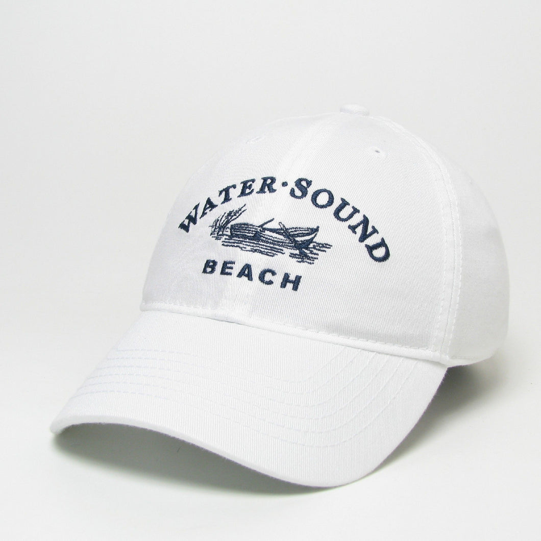 White Relaxed Twill Hat